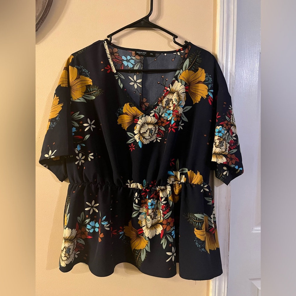 Shein peplum top size 2X, new W/0 tag